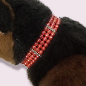 NWT Beaded Dog Necklace